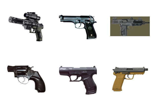 Guns Icons Pack (PNG, ICO & ICNS) - WooIcon